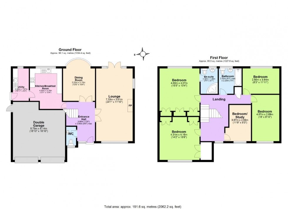 Floorplan for Beaulieu Gardens, West Bridgford, Nottingham