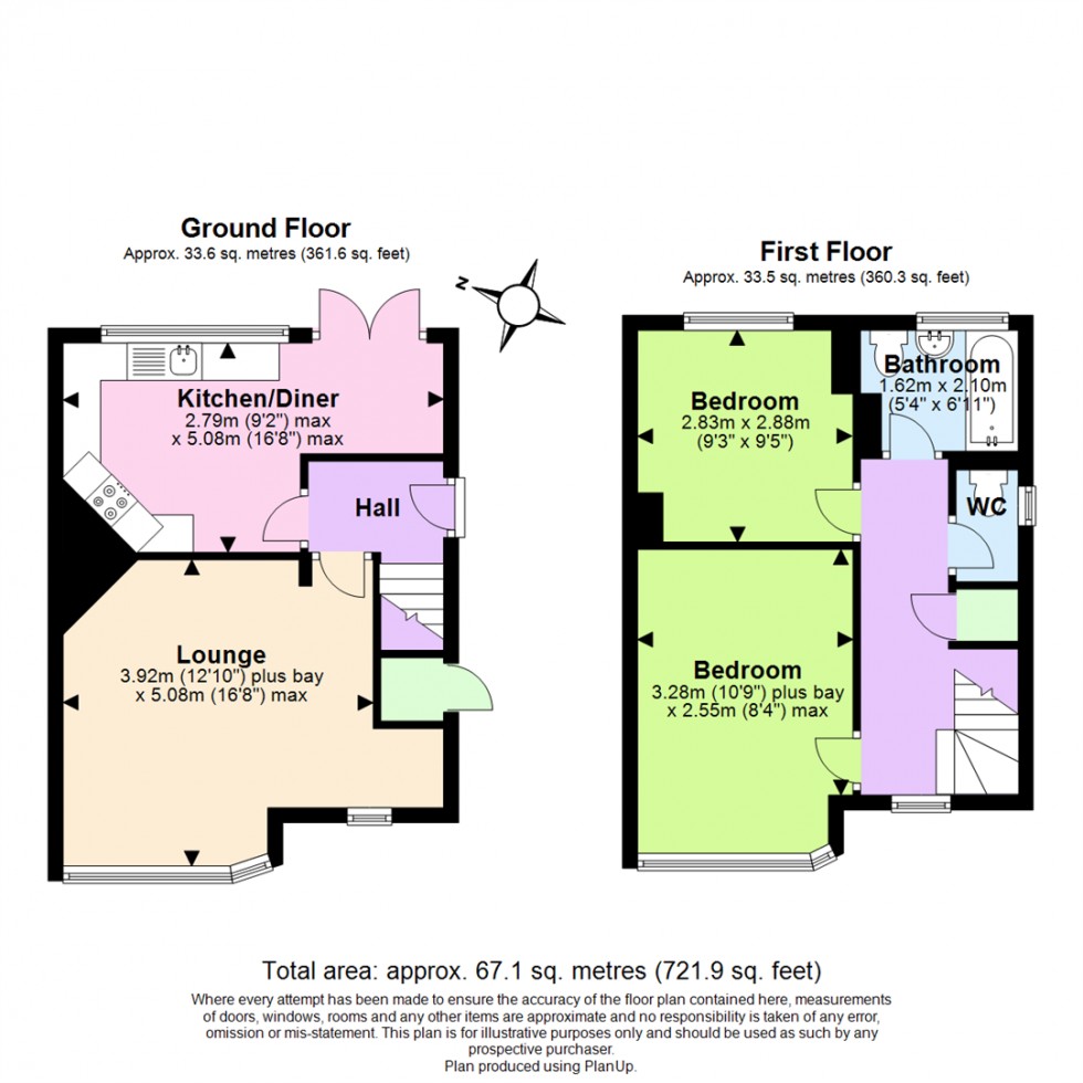 Floorplan for Burnside Road, West Bridgford, Nottingham