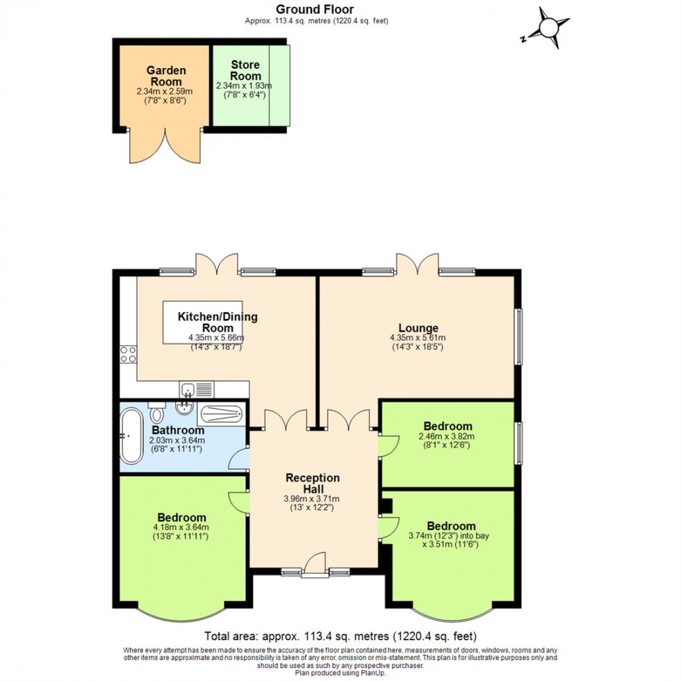 Floorplan for Sedgley Road, Tollerton, Nottingham