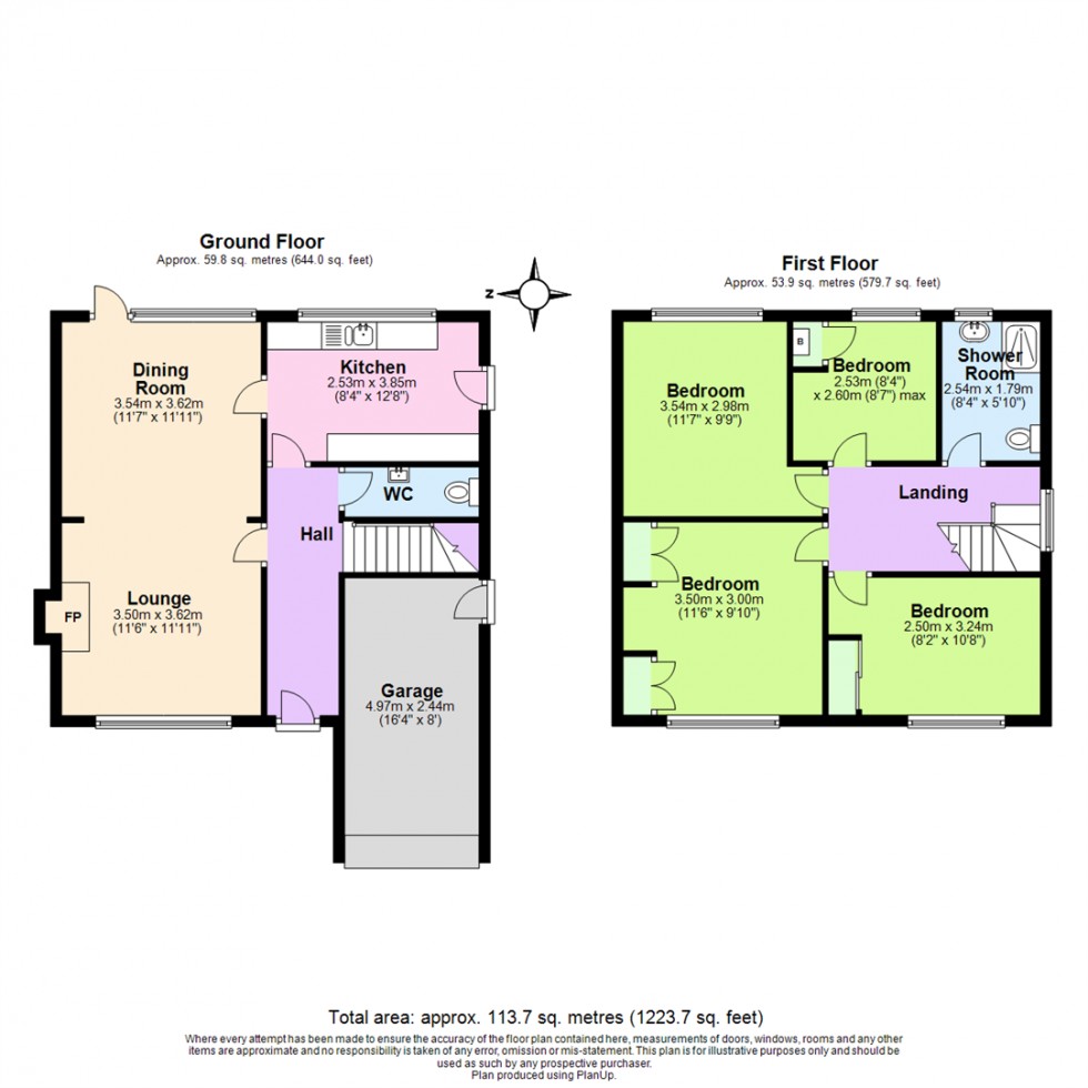 Floorplan for Highfield Road, Keyworth, Nottingham