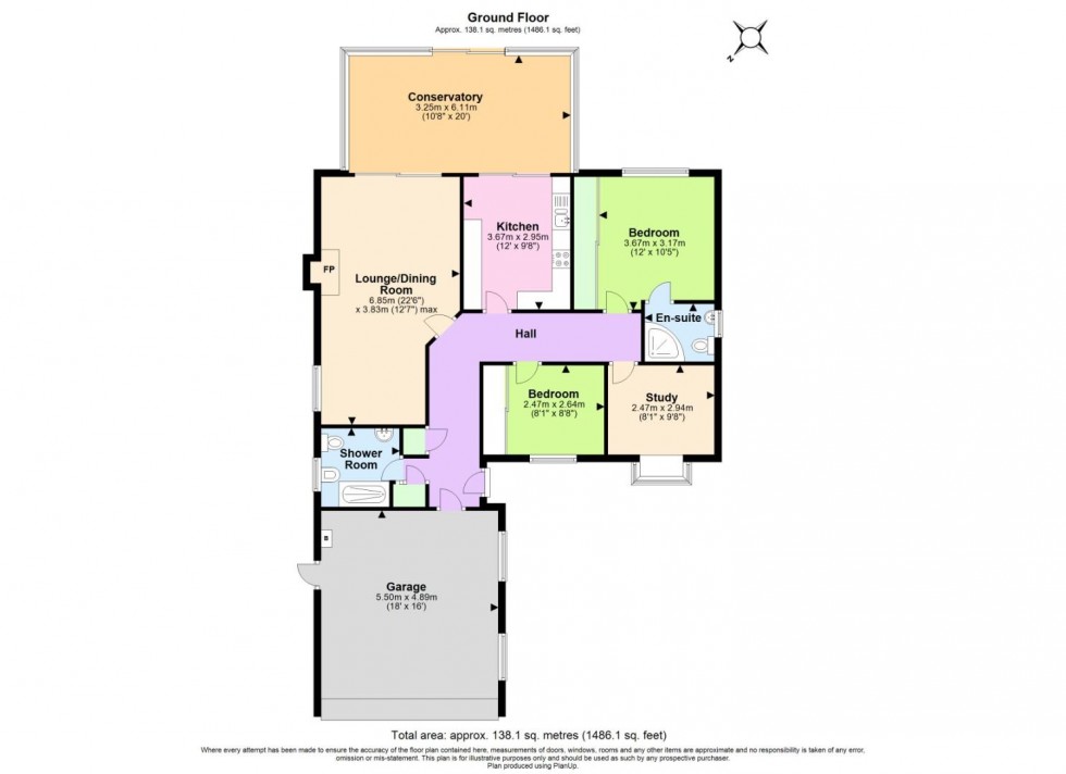 Floorplan for Etheldene, Cropwell Bishop, Nottingham