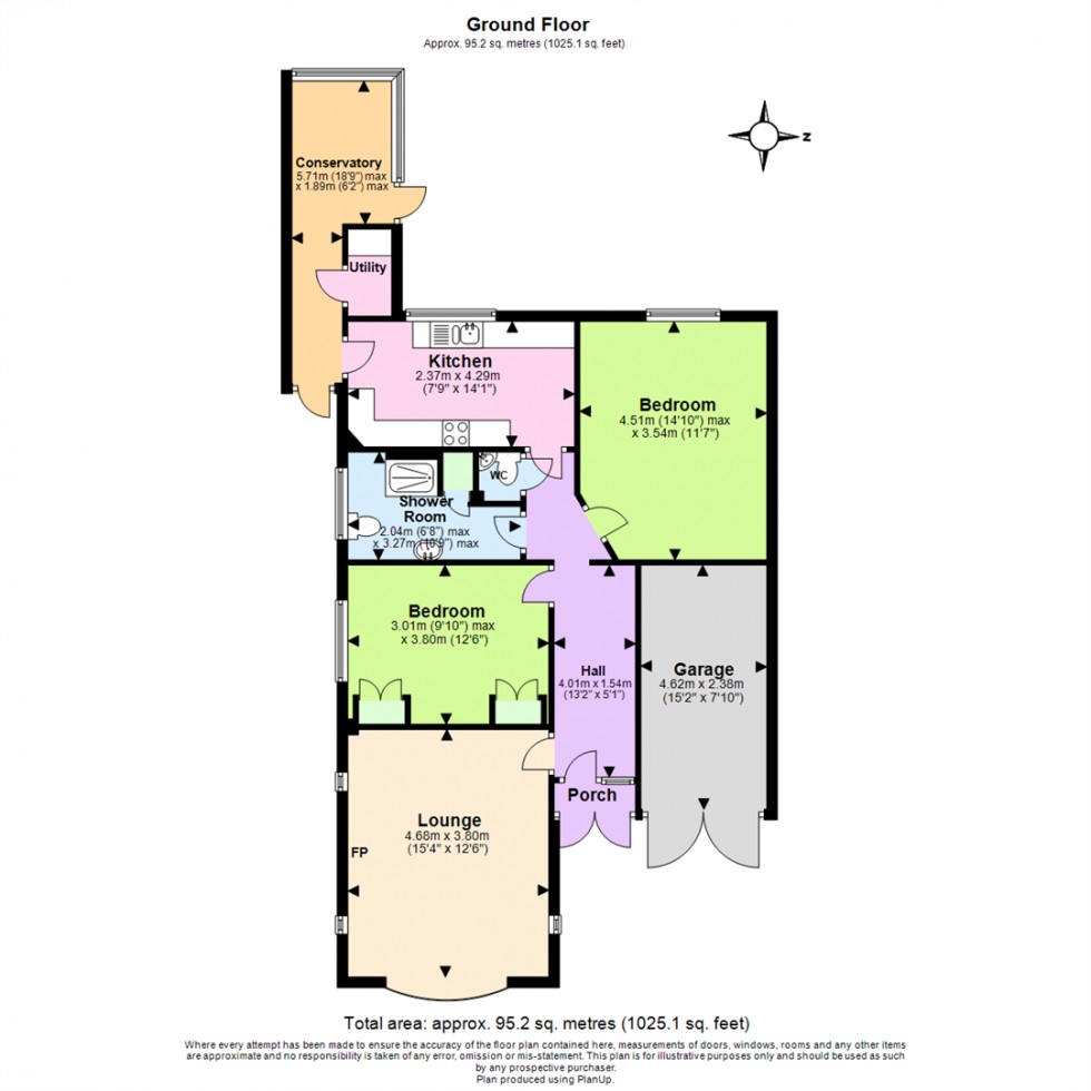 Floorplan for Harrow Road, West Bridgford, Nottingham