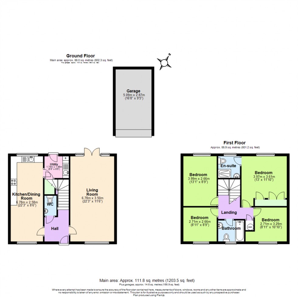 Floorplan for Bishop Hall Road, Ashby-De-La-Zouch