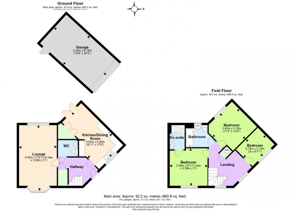 Floorplan for Meadow Crescent, Cotgrave, Nottingham