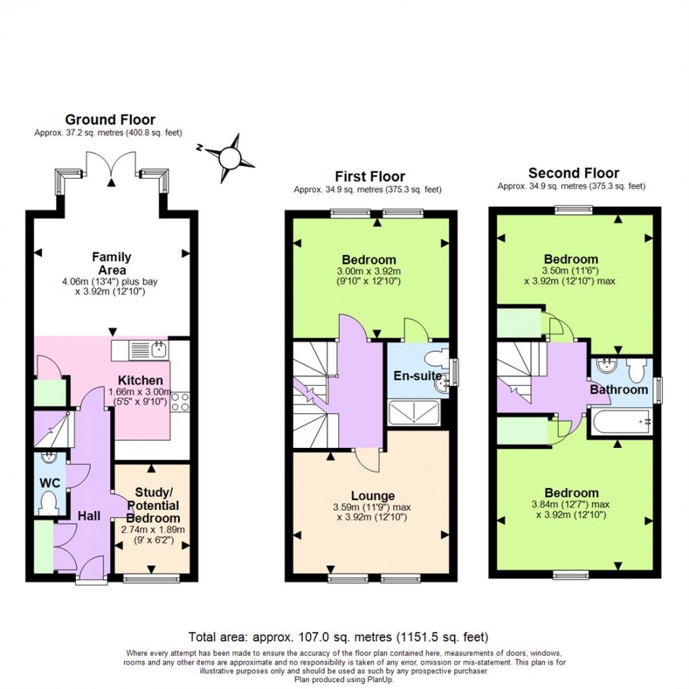 Floorplan for Hemlock Road, Edwalton, Nottingham