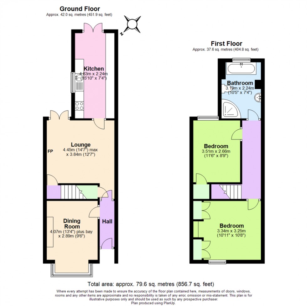 Floorplan for Manvers Road, West Bridgford, Nottingham