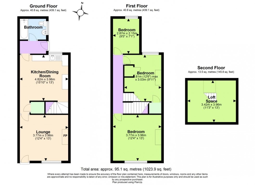 Floorplan for Loughborough Road, Coleorton