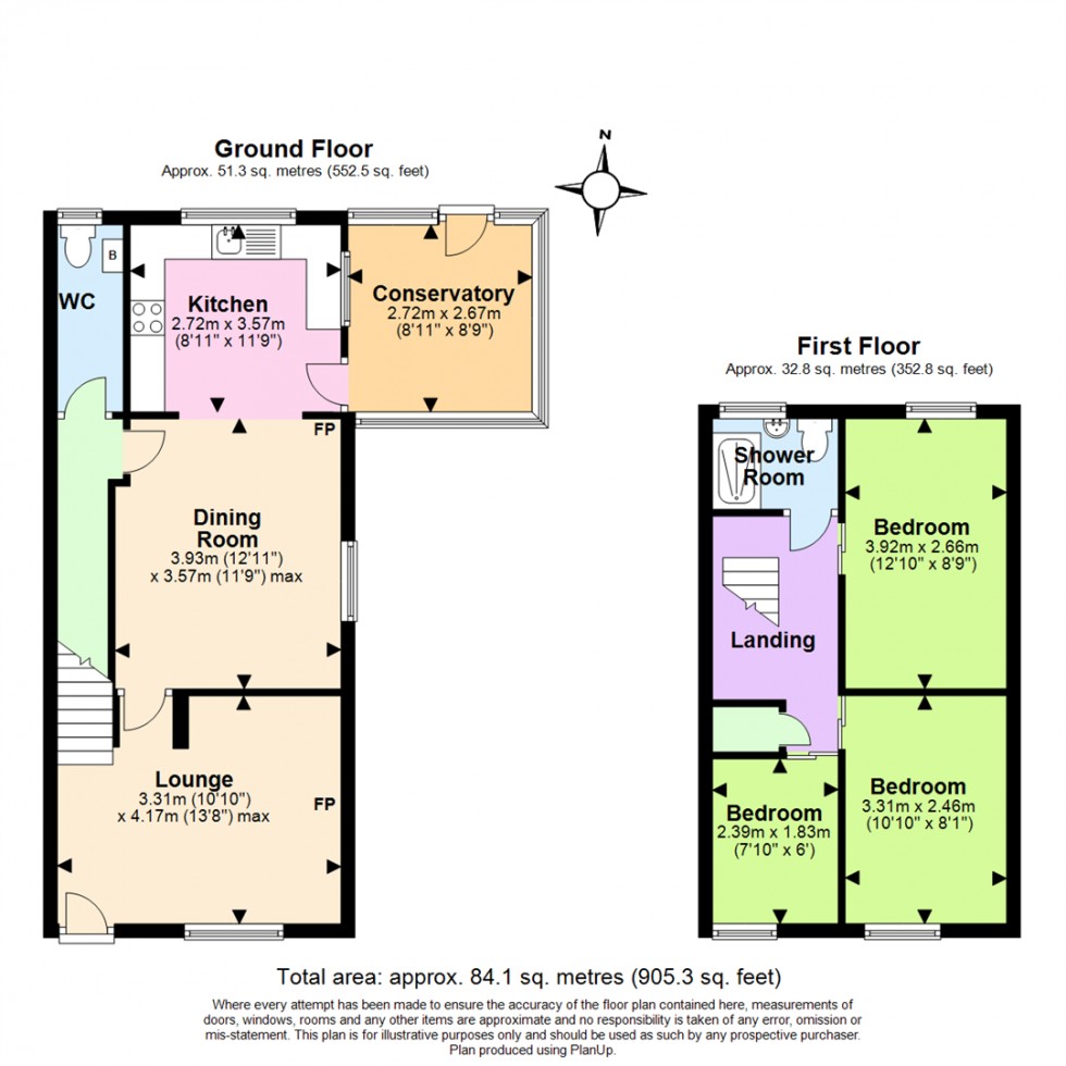 Floorplan for Ashby Road, Boundary