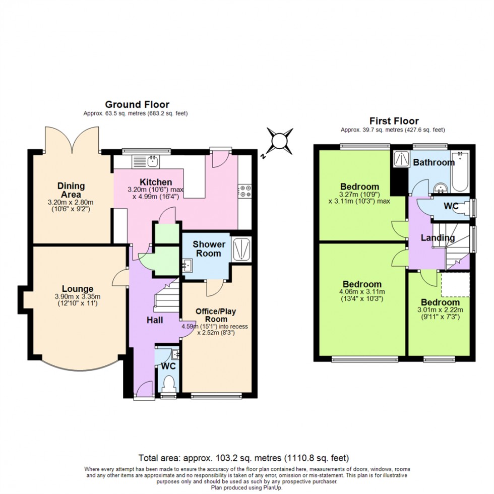 Floorplan for Somerton Avenue, Silverdale, Nottingham