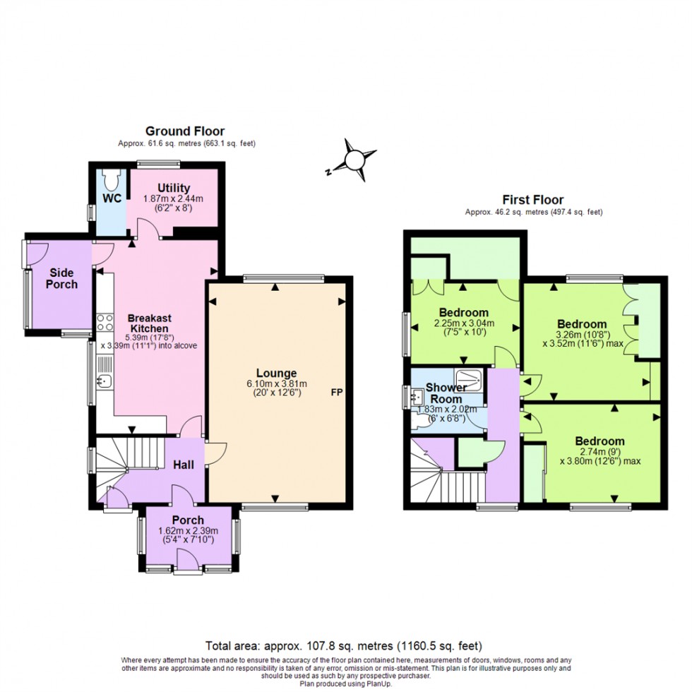 Floorplan for Wymeswold Road, Wysall, Nottingham