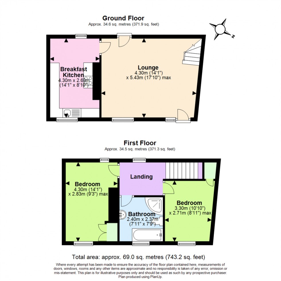 Floorplan for Wood Street, Ashby-De-La-Zouch