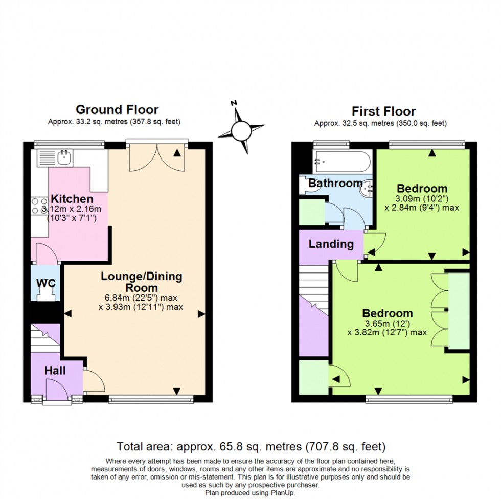 Floorplan for Tudor Close, Ashby-De-La-Zouch