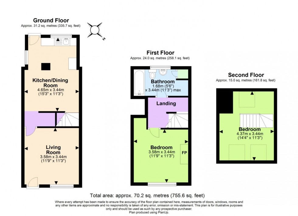 Floorplan for Bosworth Road, Measham