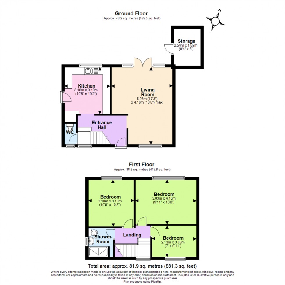 Floorplan for Prince Charles Avenue, Derby