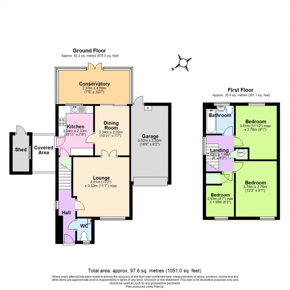 Floorplan for Cranford Gardens, West Bridgford, Nottingham