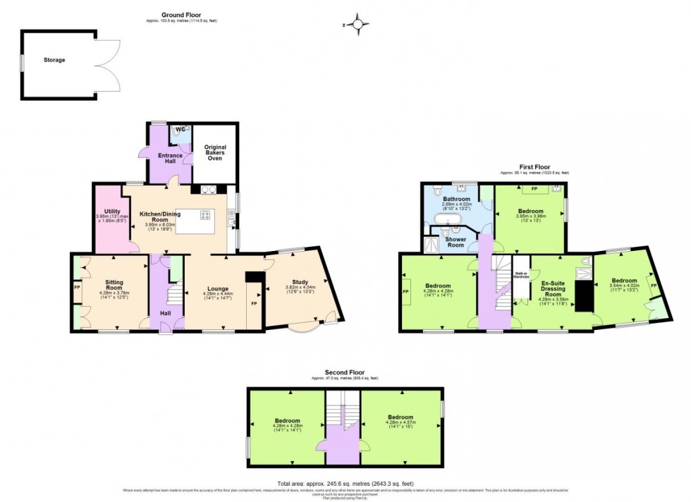 Floorplan for Lullington Road, Coton In The Elms