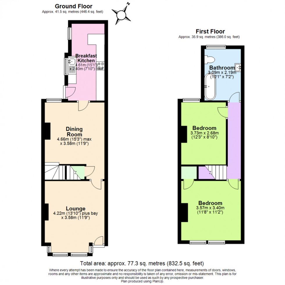 Floorplan for Portland Road, West Bridgford, Nottingham