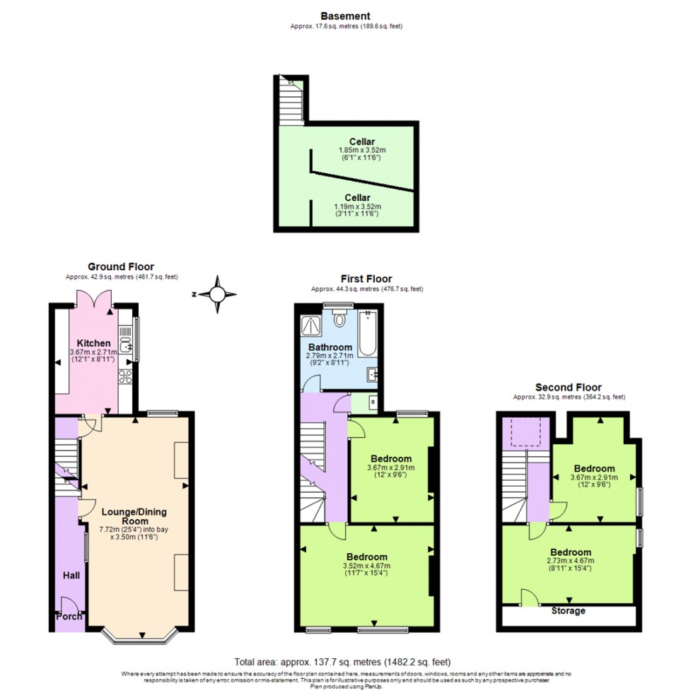 Floorplan for Lady Bay Road, West Bridgford