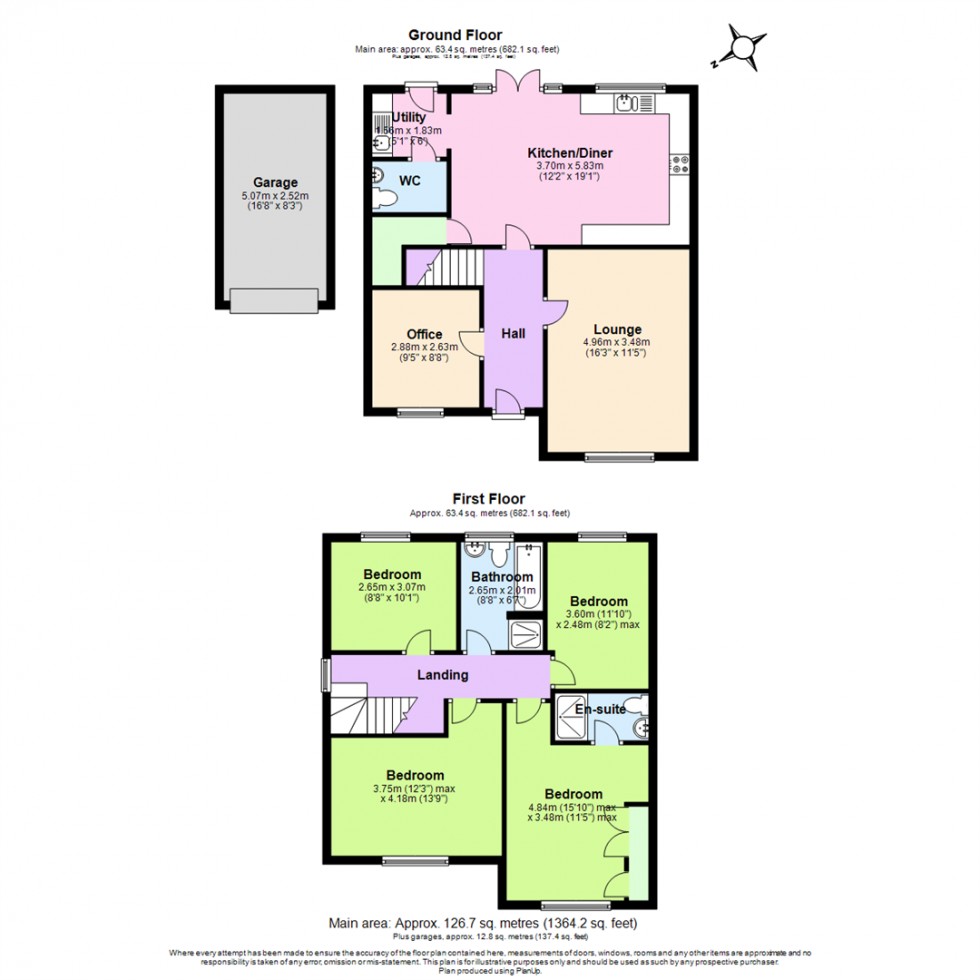 Floorplan for Bishop Hall Road, Ashby-De-La-Zouch