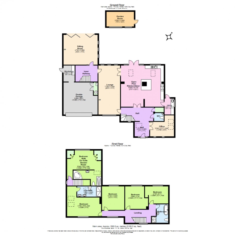 Floorplan for Willesley Close, Ashby-De-La-Zouch