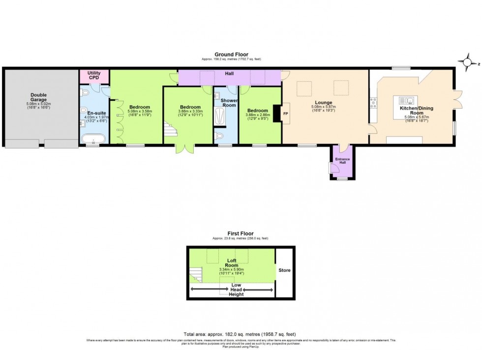 Floorplan for The Old Dairy, Stanton on the Wolds