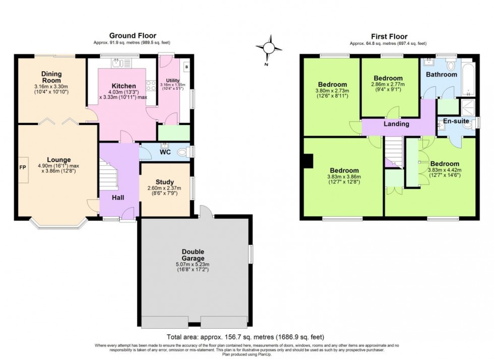 Floorplan for Miller Hives Close, Cotgrave, Nottingham