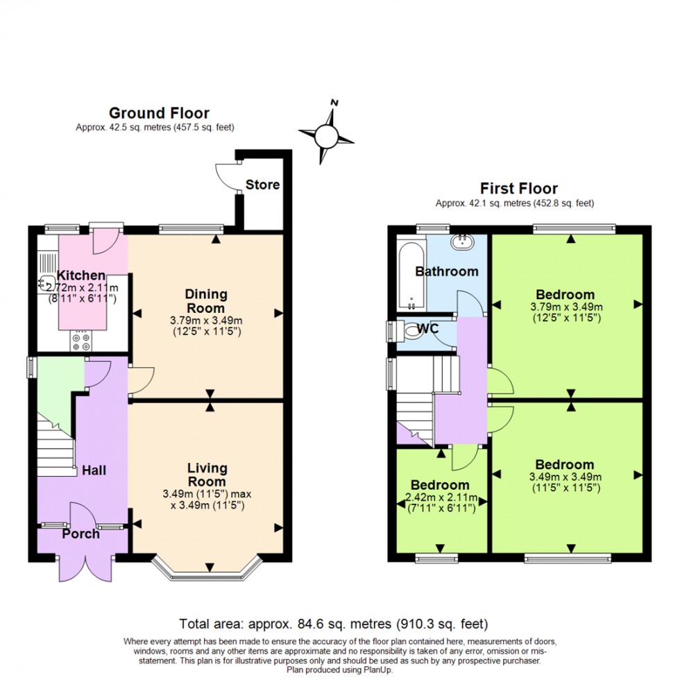 Floorplan for Abbey Circus, West Bridgford, Nottingham