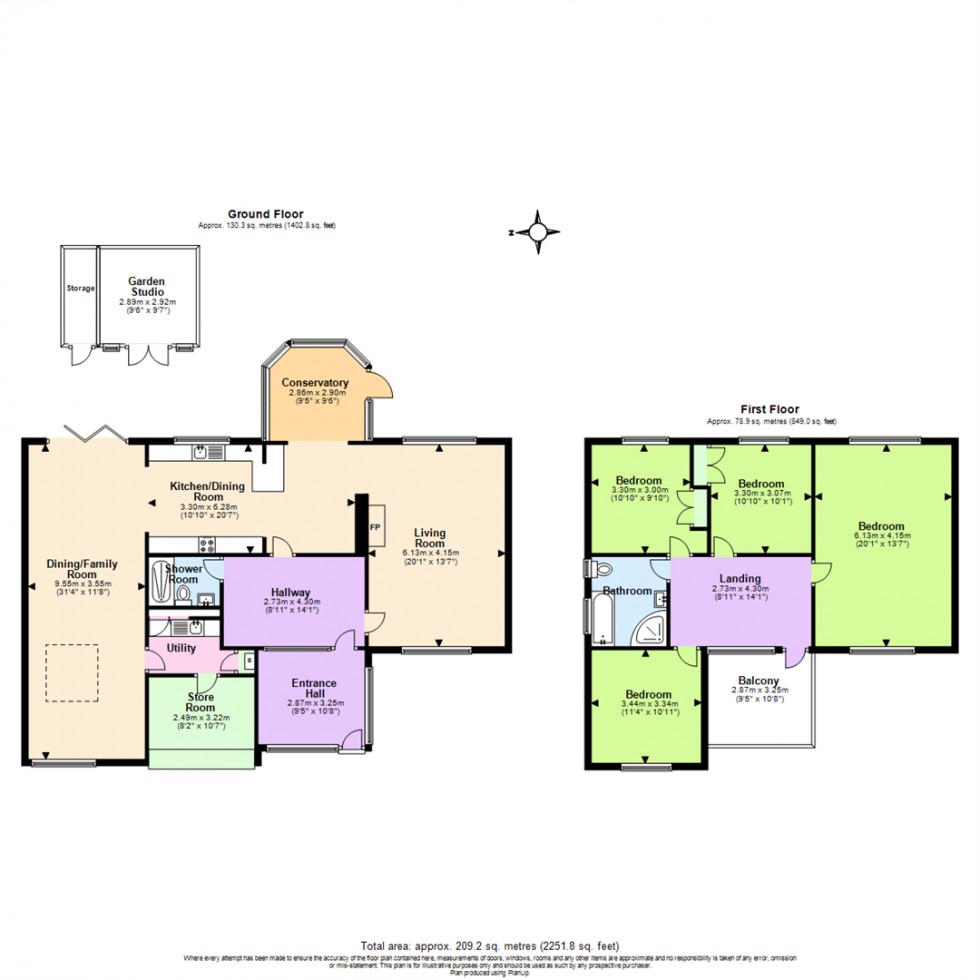 Floorplan for Delville Avenue, Keyworth, Nottingham