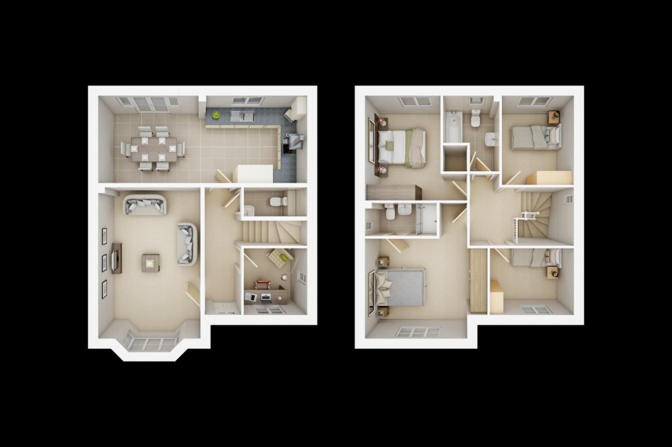 Floorplan for Plot 57, The Gardenia, Barnes Lane, Blackfordby