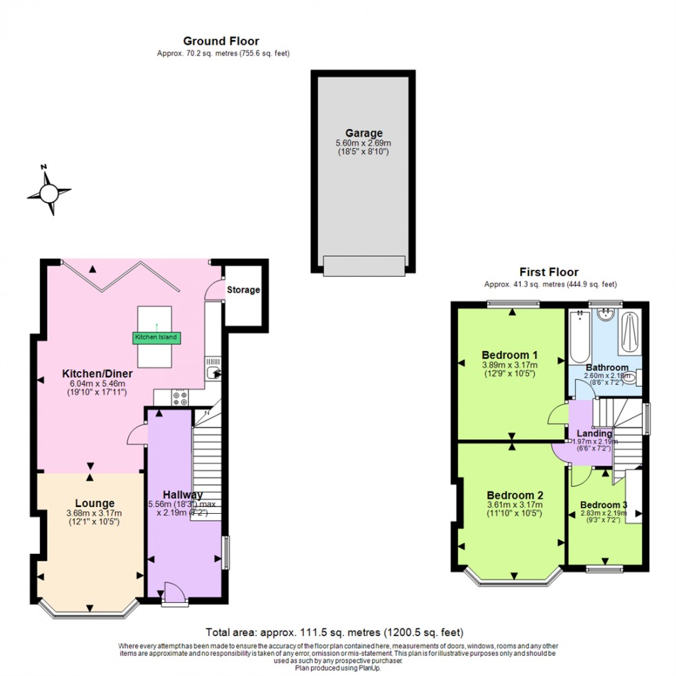 Floorplan for Medina Drive, Tollerton, Nottingham