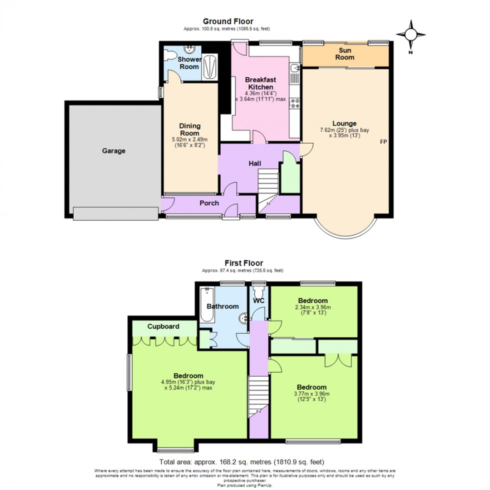 Floorplan for Green Close, Keyworth, Nottingham