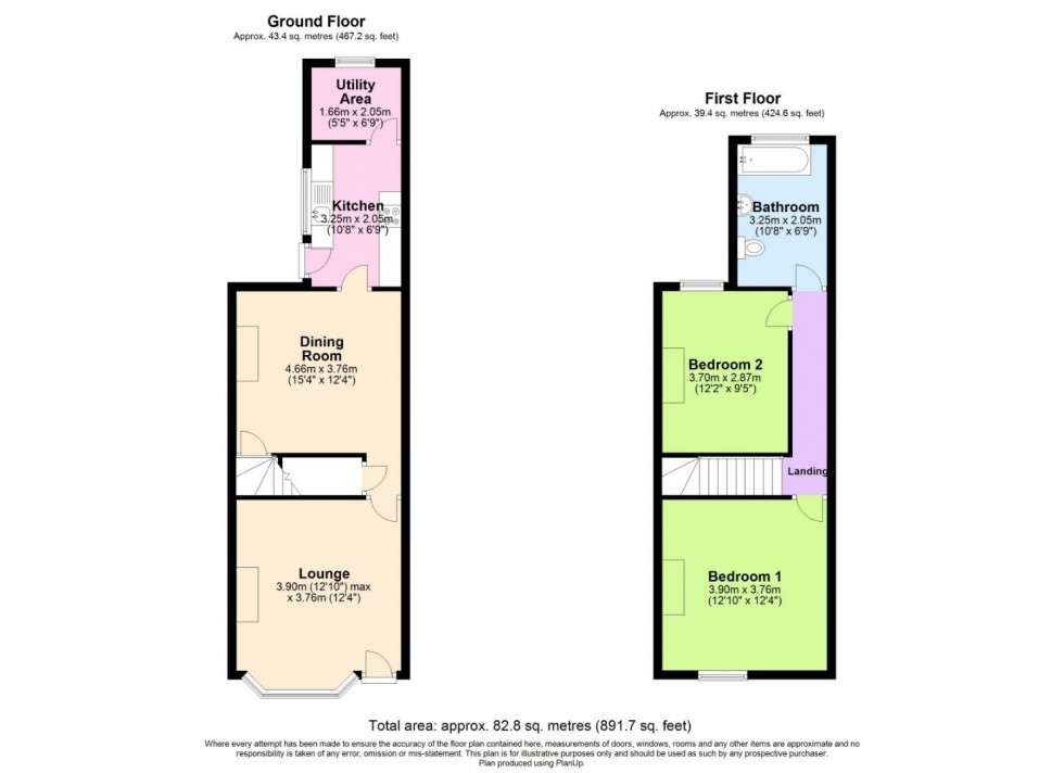 Floorplan for Portland Road, West Bridgford, Nottingham