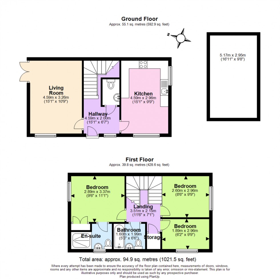 Floorplan for Oakway Drive, Woodville, Swadlincote