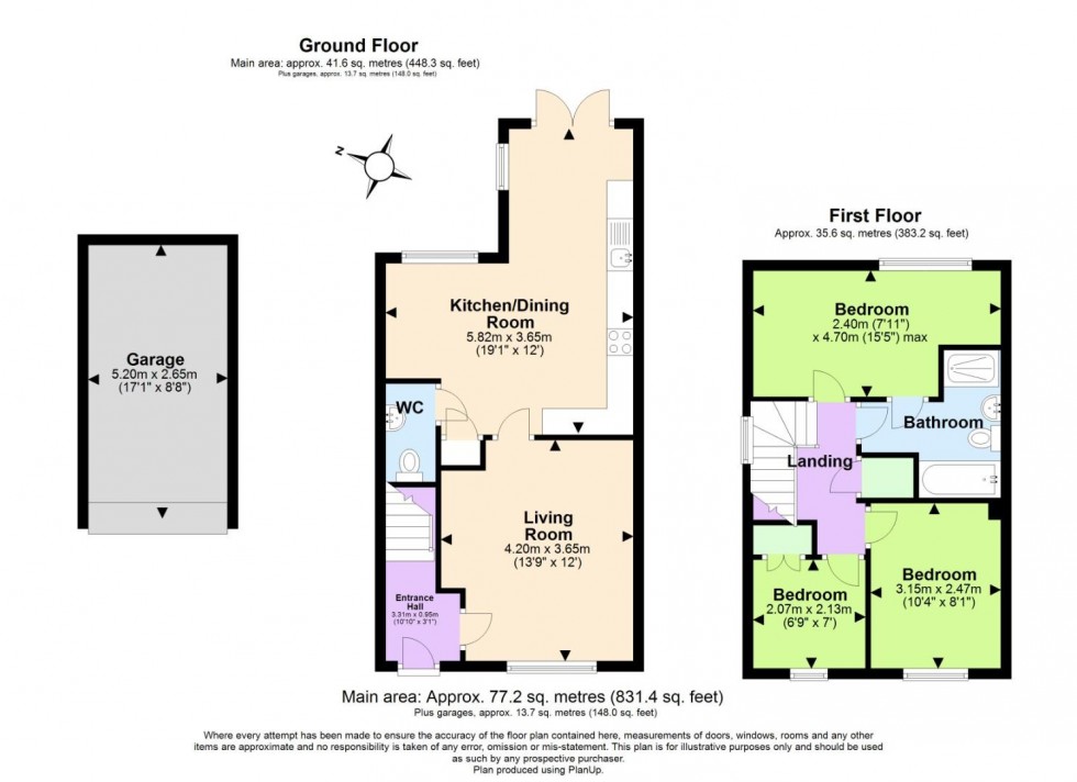 Floorplan for Ashford Way, Church Gresley, Swadlincote