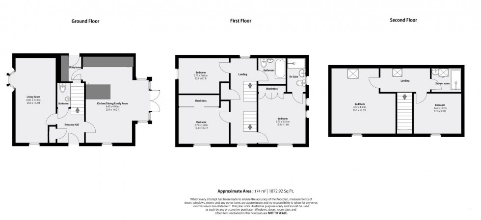 Floorplan for Clarence Place, Ashby-De-La-Zouch