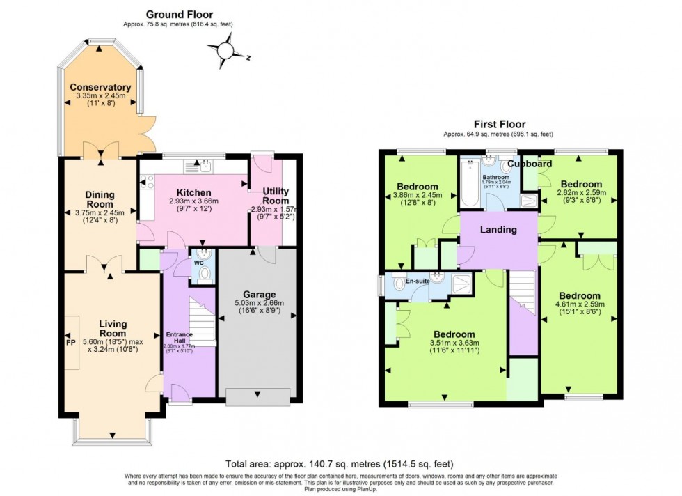 Floorplan for Dawkins Road, Donisthorpe, Swadlincote