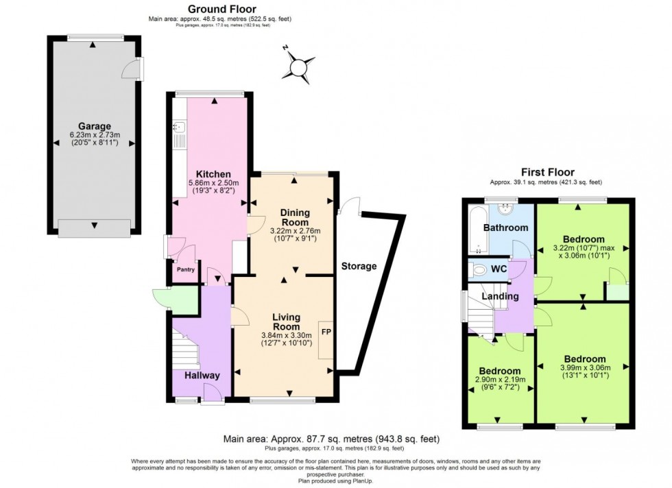 Floorplan for The Downs, Nottingham