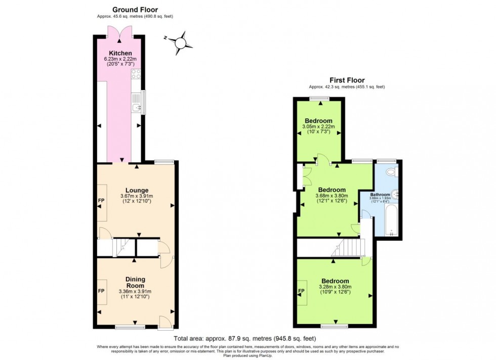 Floorplan for Lily Cottages, Clay Lane, Coleorton