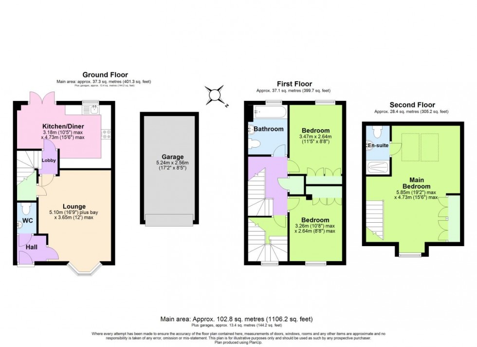 Floorplan for Mountain Ash Crescent, Edwalton, Nottingham