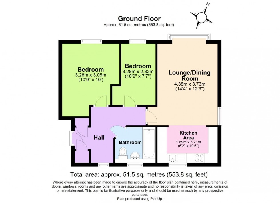 Floorplan for Westminster Drive, Church Gresley, Swadlincote