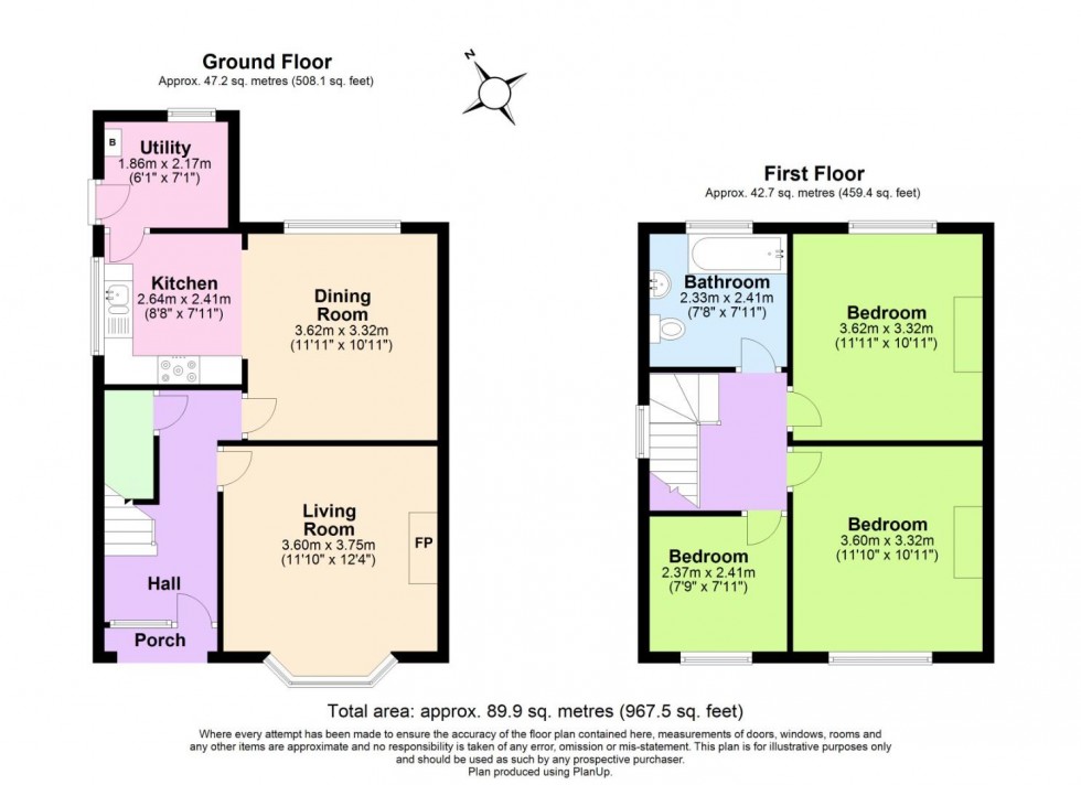 Floorplan for Burton Road, Measham