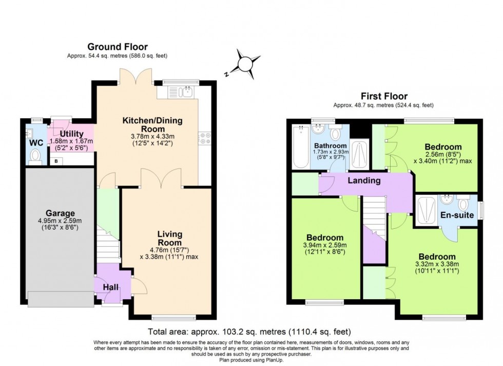 Floorplan for Spring Avenue, Ashby-De-La-Zouch