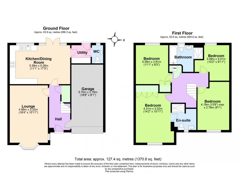 Floorplan for Spring Avenue, Ashby-De-La-Zouch