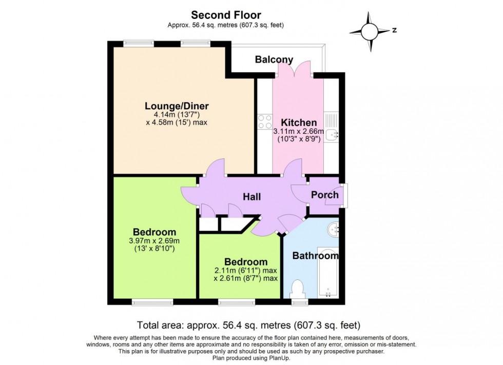 Floorplan for Stokesay Walk, West Bridgford, Nottingham