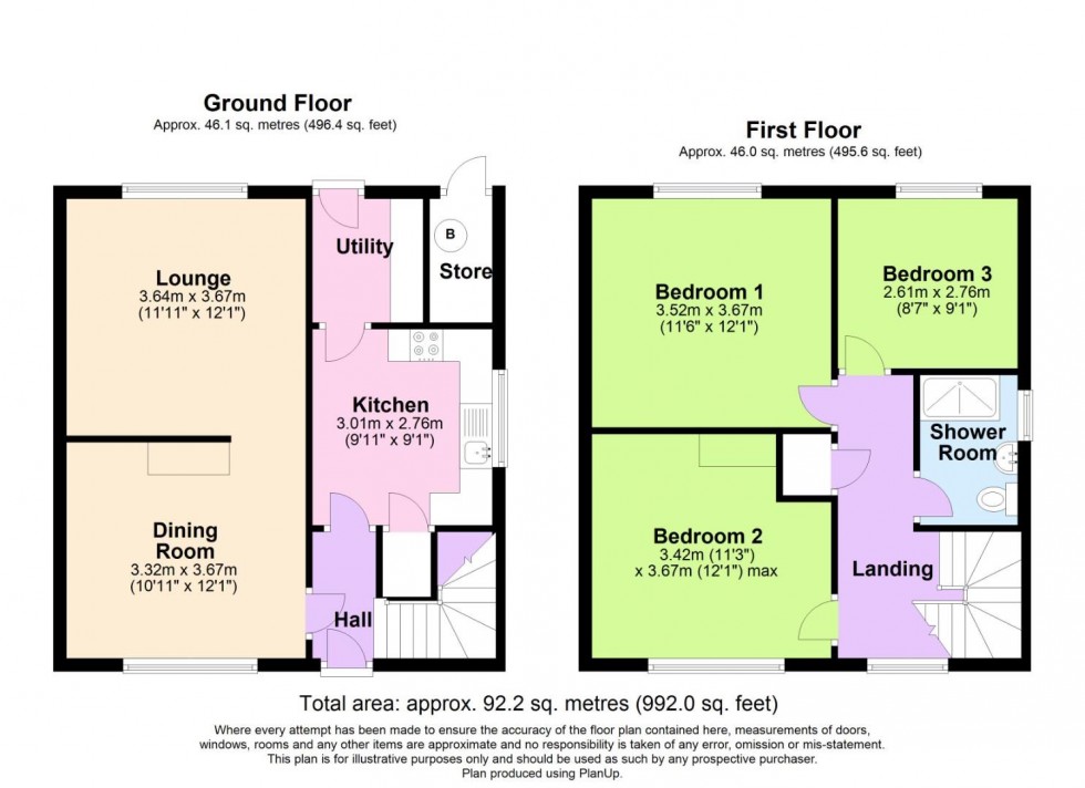 Floorplan for Wodehouse Avenue, Gotham, Nottingham