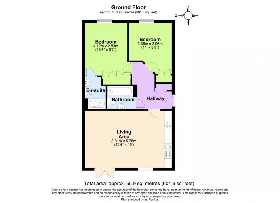 Floorplan for Deane Road, Nottingham