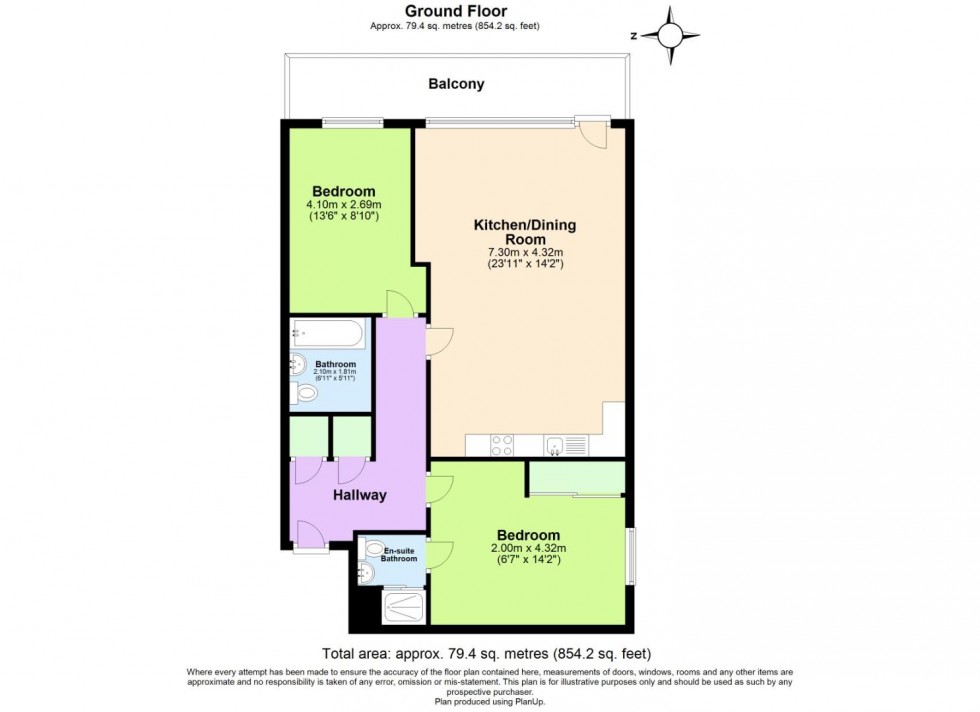 Floorplan for Queens Road, West Bridgford, Nottingham