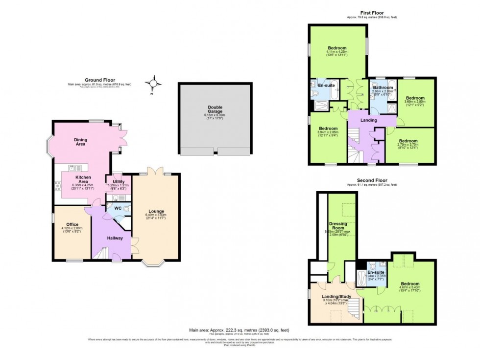 Floorplan for Wellingtonia Crescent, Edwalton, Nottingham