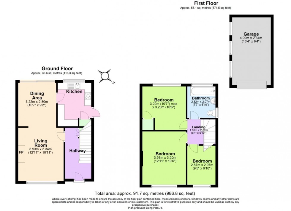 Floorplan for The Downs, Silverdale, Nottingham