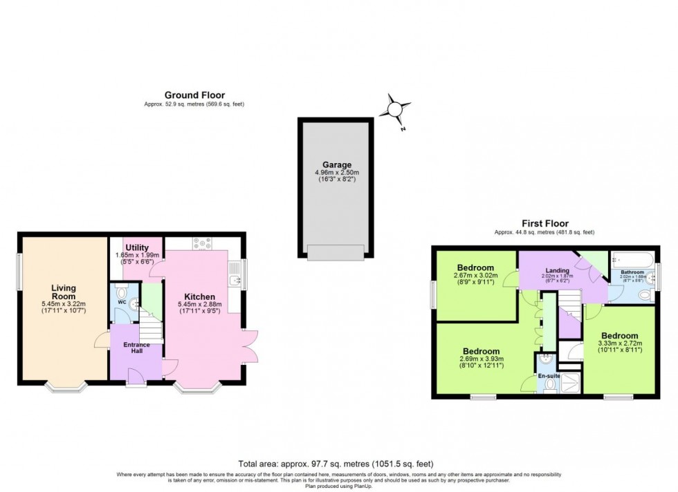 Floorplan for Flora Lane, Measham, Swadlincote